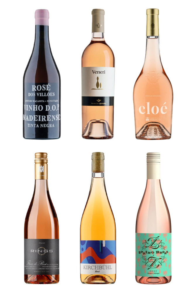 6 Rosé aus 6 verschiedenen Ländern